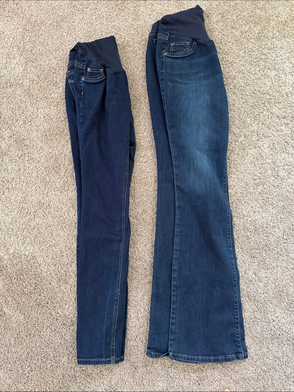 Indigo Blue Maternity Jeans in Dark Blue